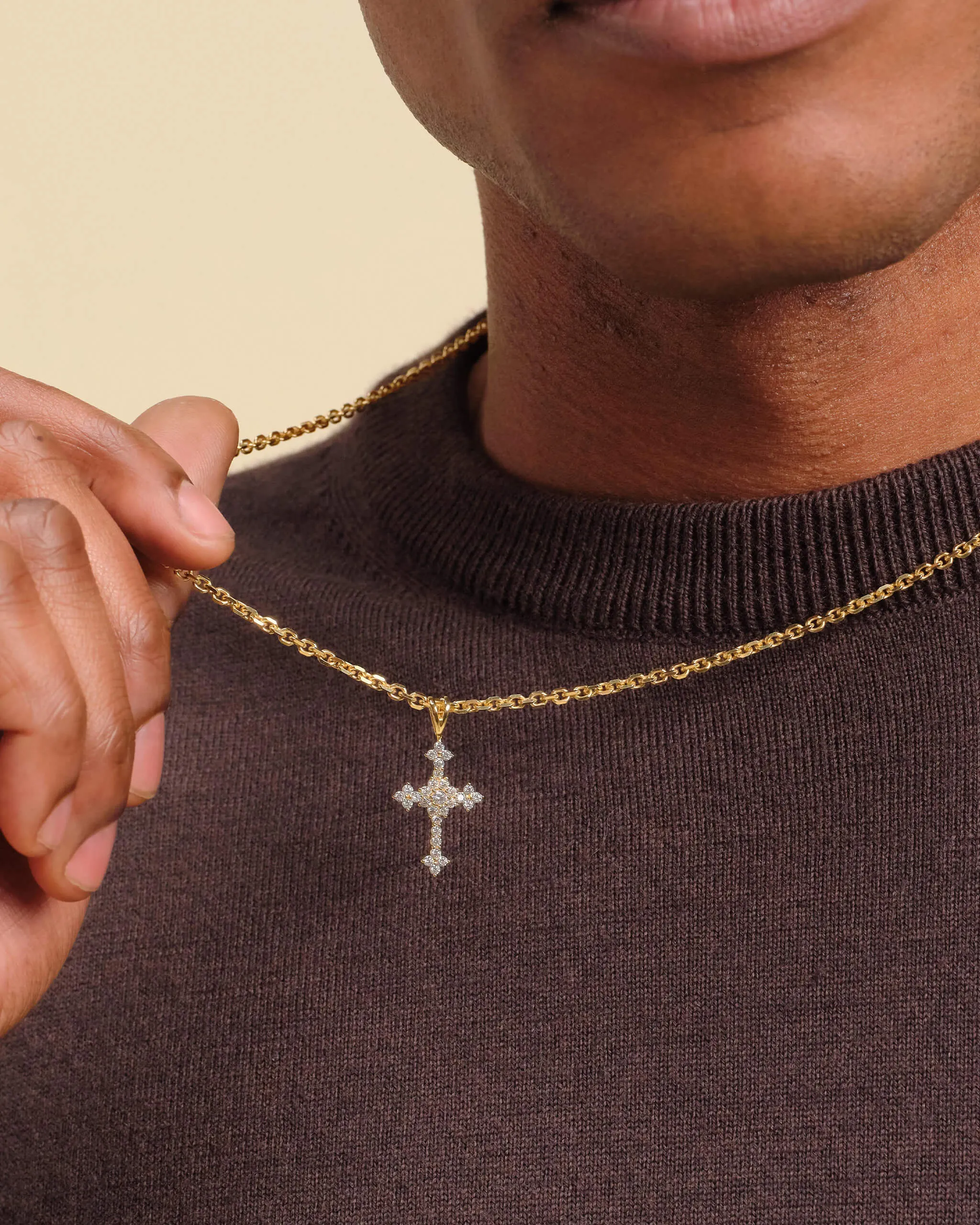 Pavé Cross Pendant