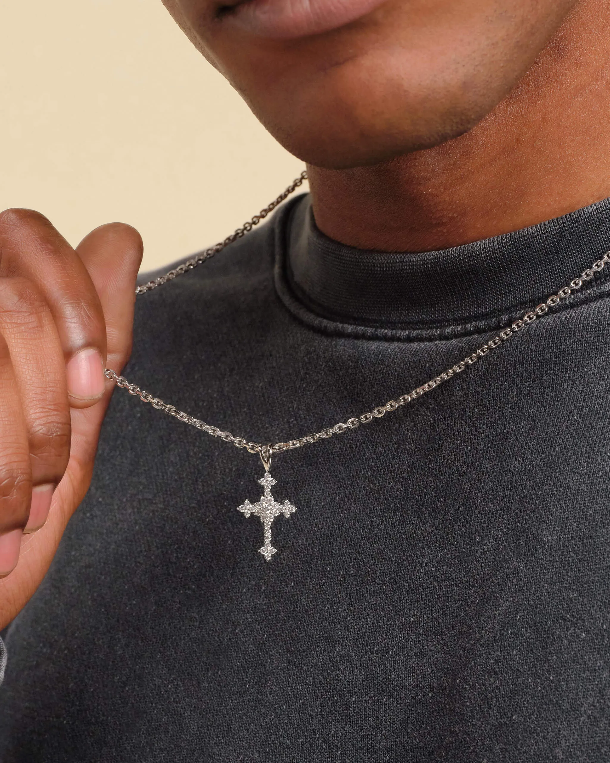Pavé Cross Pendant