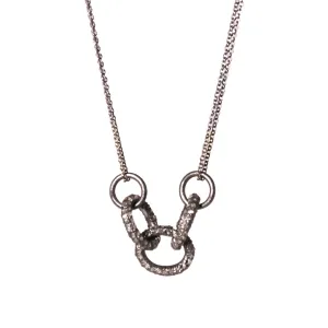 Pave Diamond Link Necklace