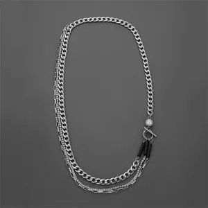 Pearl & Cubic Zirconia Layered Necklace