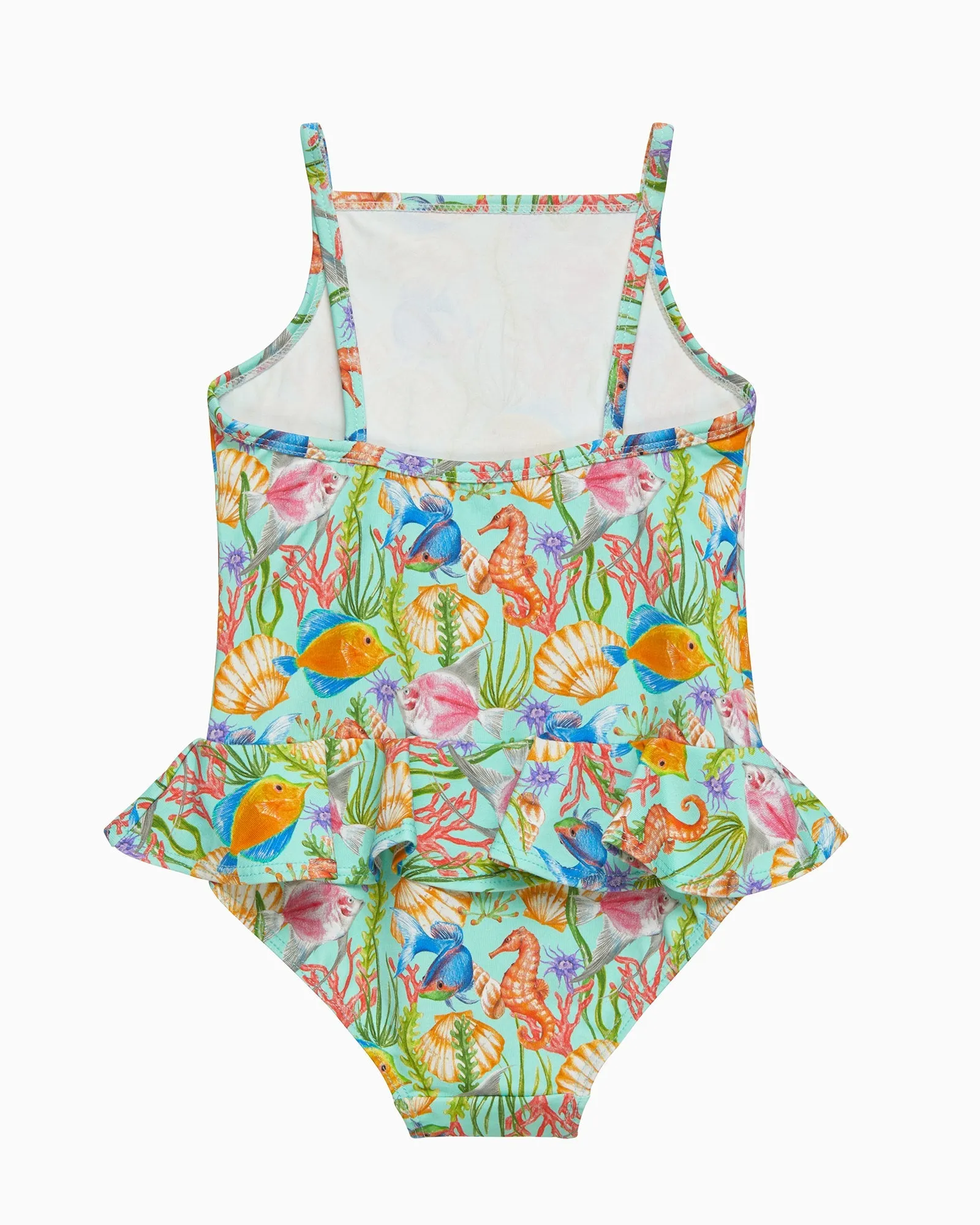 Peplum Swimsuit in Tropical