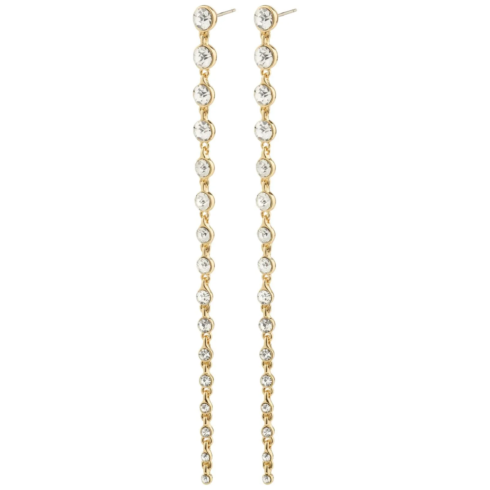 Pilgrim Reagan Gold Crystal Drop Earrings
