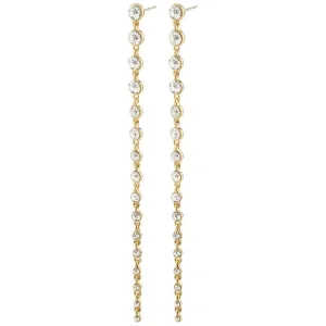 Pilgrim Reagan Gold Crystal Drop Earrings