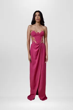 Pink Jalapa Embroidered Dress