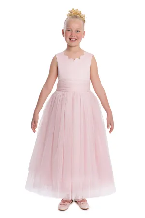 Pink Tulle Maxi Dress Long Tutu Dress for Girls