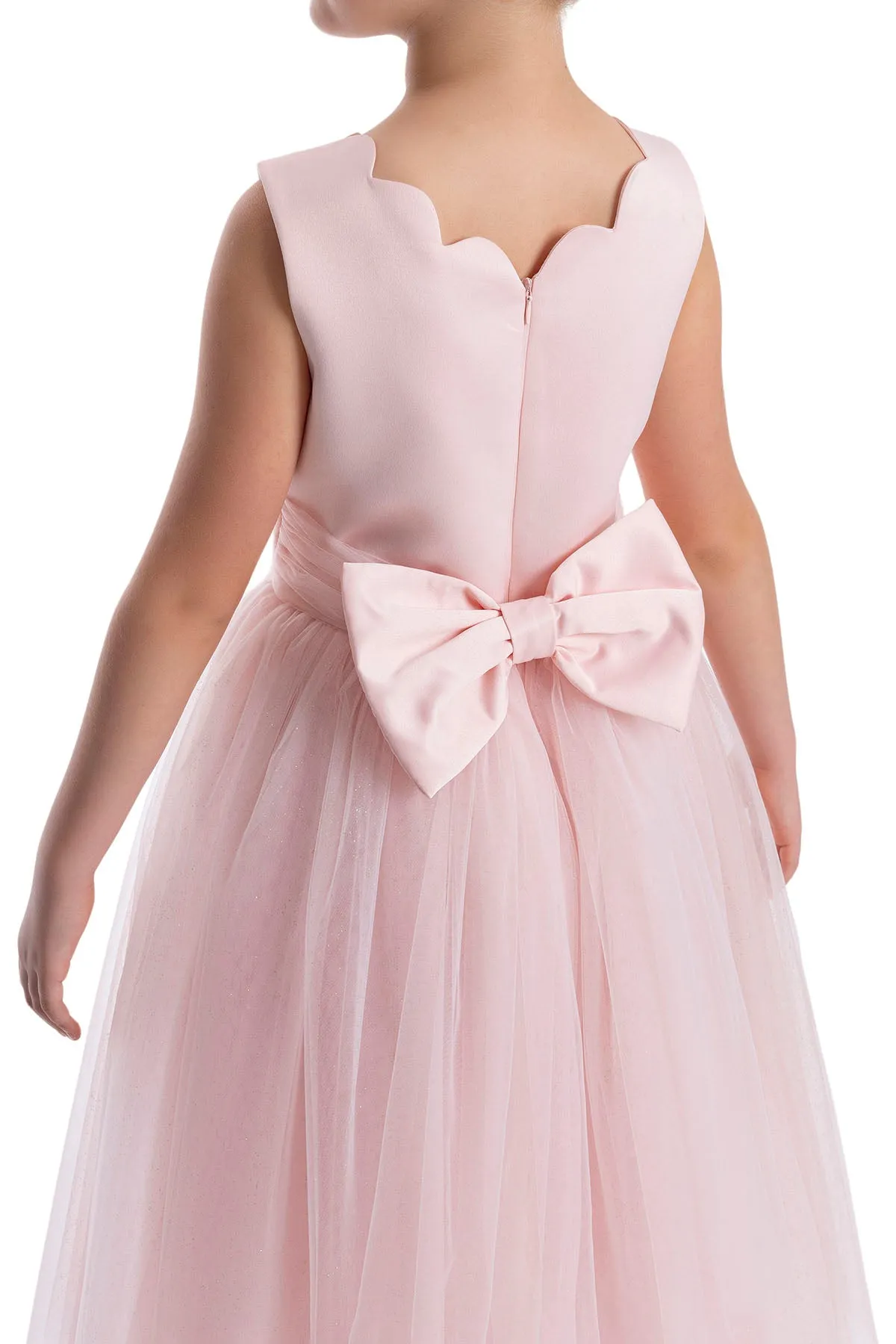 Pink Tulle Maxi Dress Long Tutu Dress for Girls