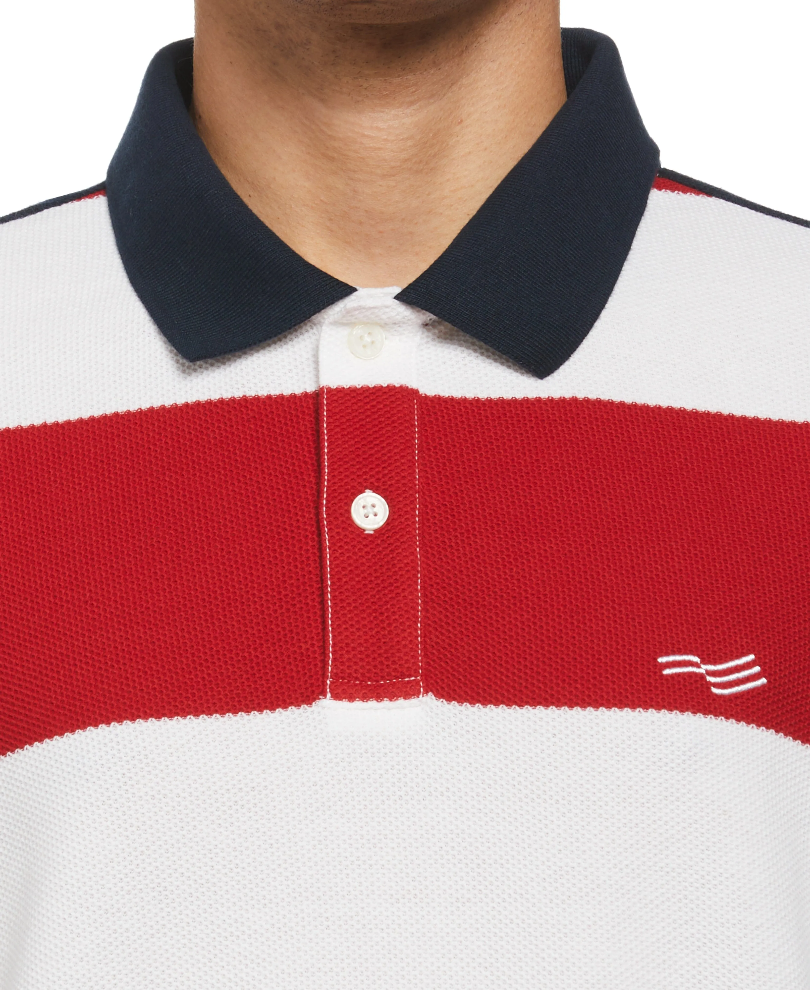 Pique Stripe Heritage Polo