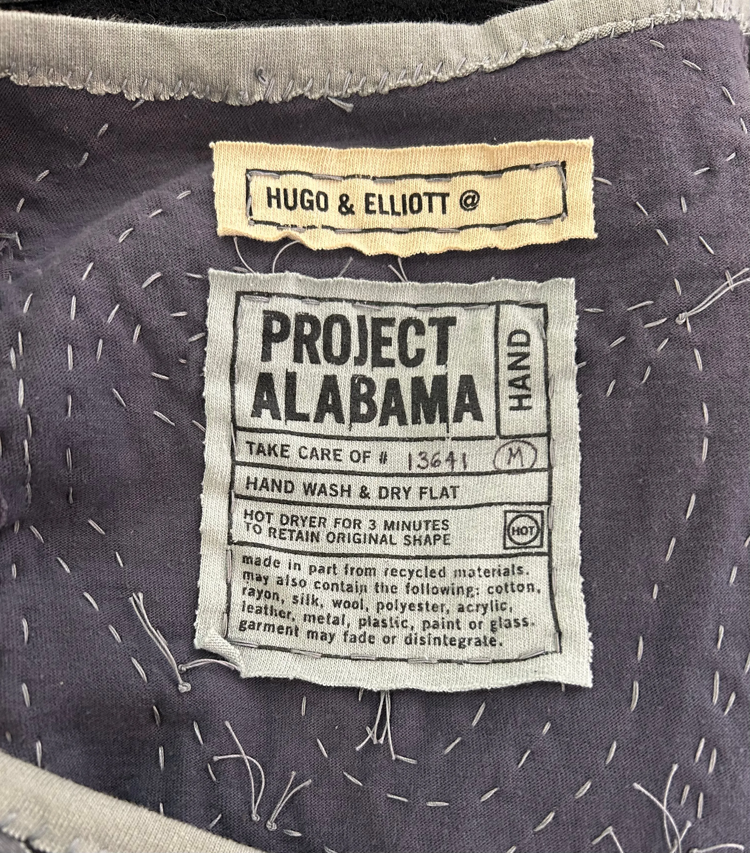 Project Alabama 2000s Incredible Hand Crafted Faces Dress, Rare