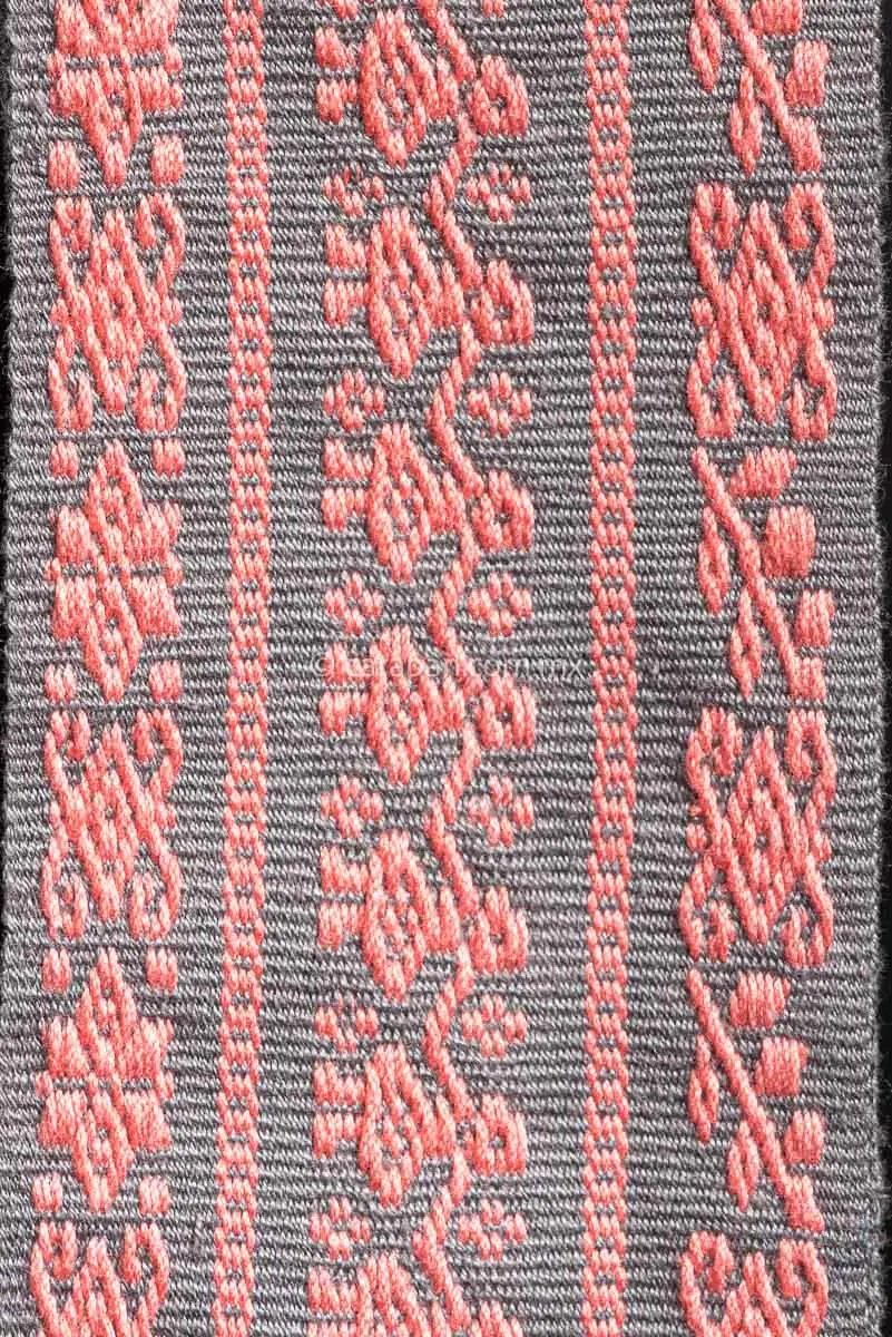 Purepecha Indigenous Textile Belt with Women Holding Hands