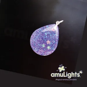 Purple RainbowDrop: Drop Pendant