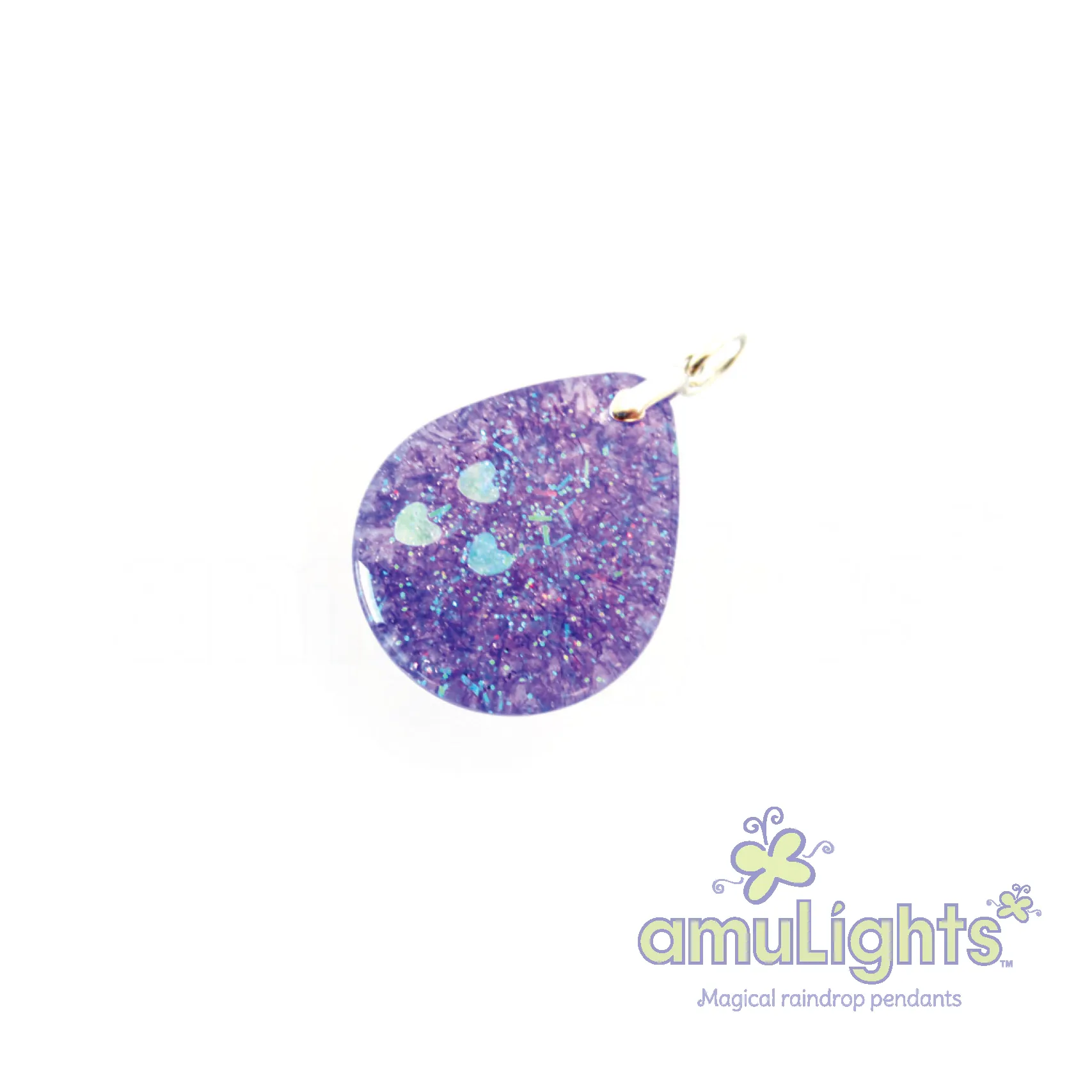 Purple RainbowDrop: Drop Pendant