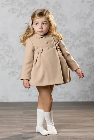 "Beatrice" Camel Felt Coat