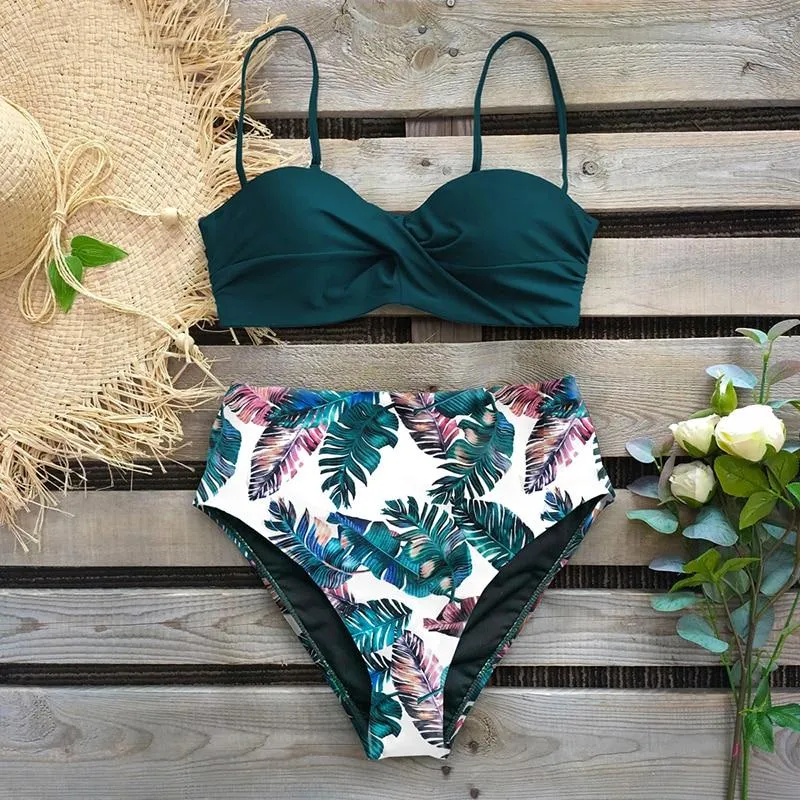 Raquel Leaf Print Bikini
