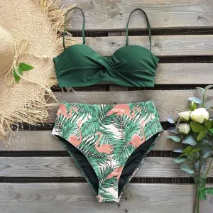 Raquel Leaf Print Bikini