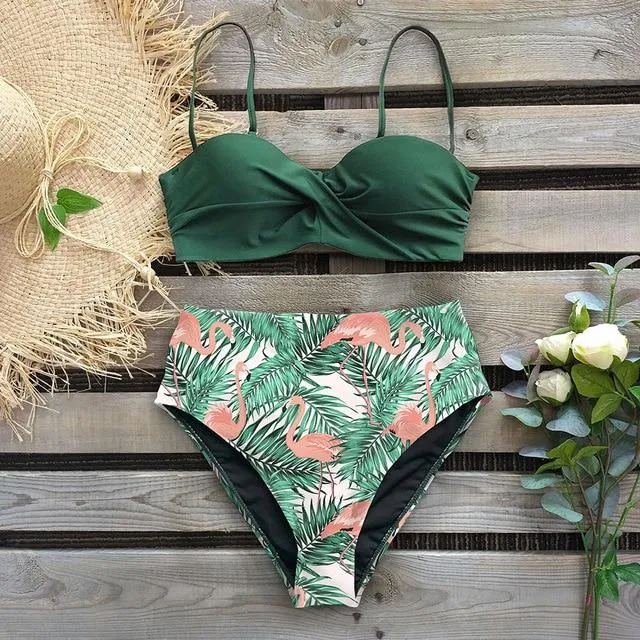 Raquel Leaf Print Bikini