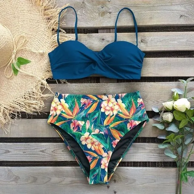 Raquel Leaf Print Bikini