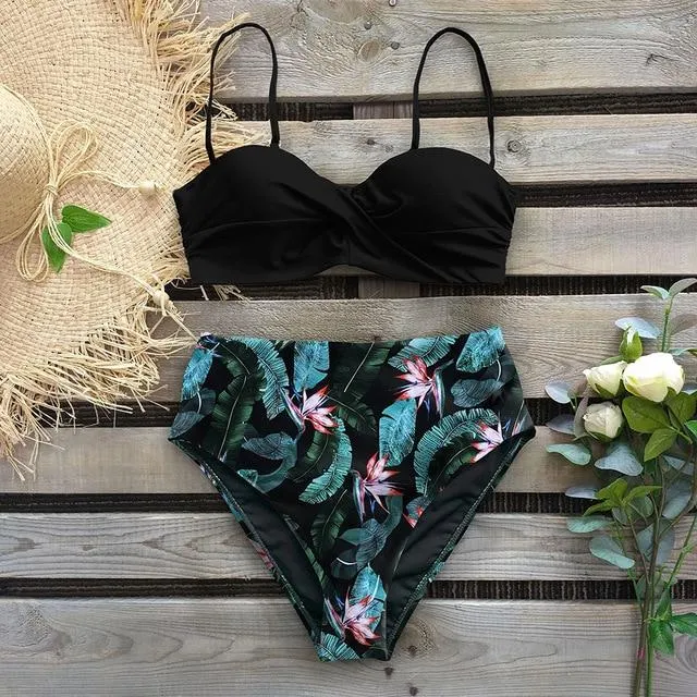 Raquel Leaf Print Bikini
