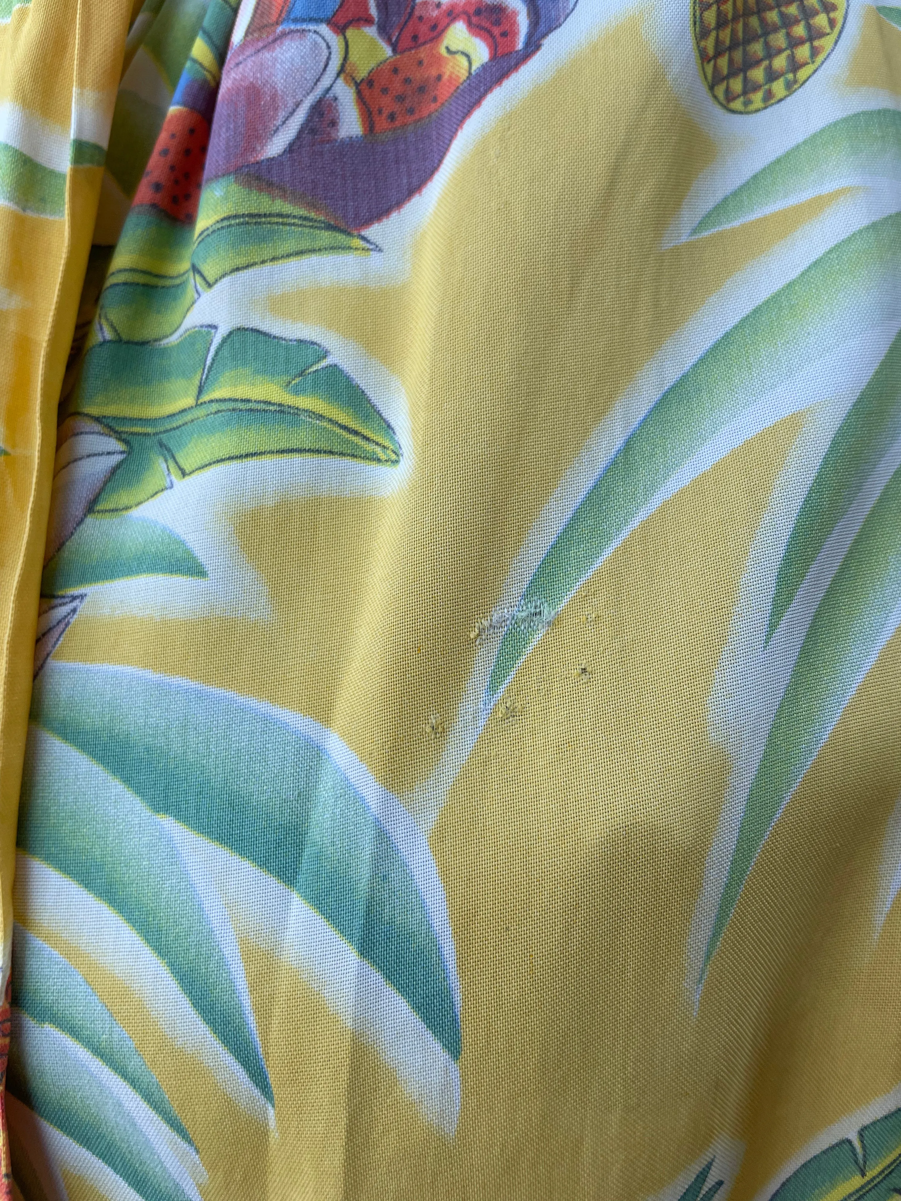 Rare 1940s Hawaiiana Tie Waist Dress