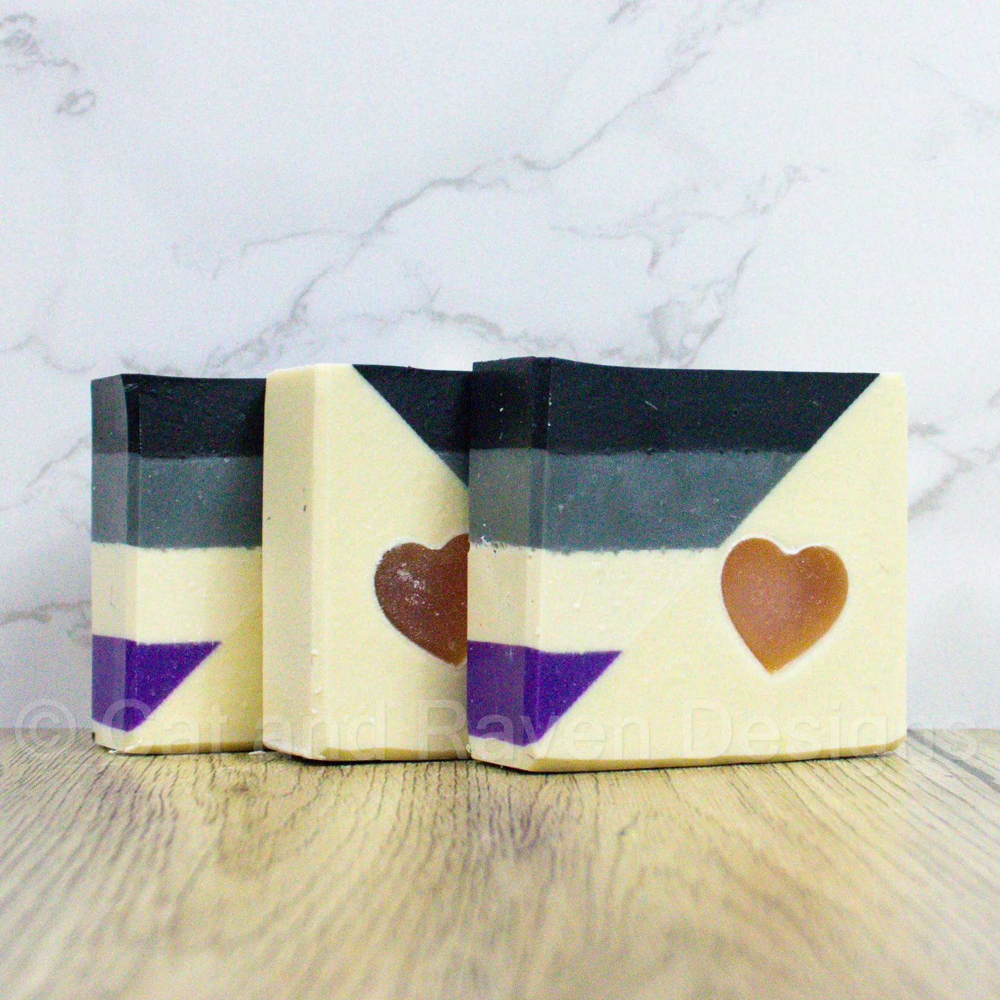 Rather Eat Cake (Asexual Pride Flag) soap