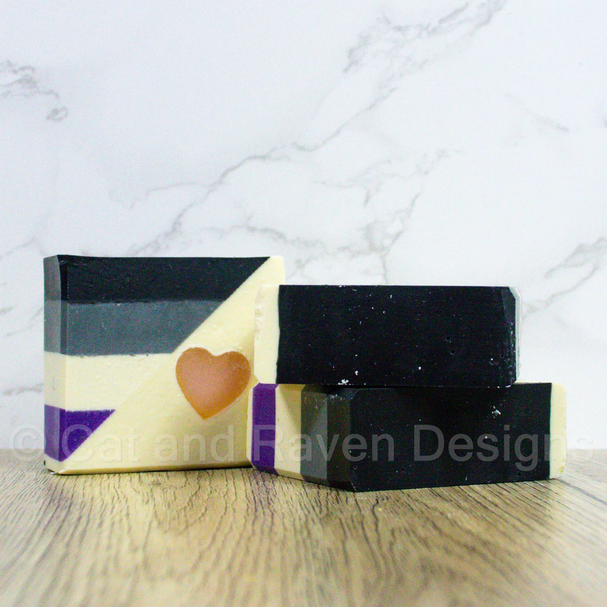 Rather Eat Cake (Asexual Pride Flag) soap