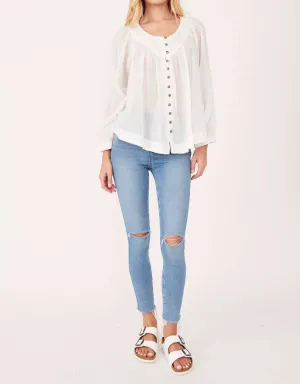 Raw High Rise Jegging In Sweet Blue