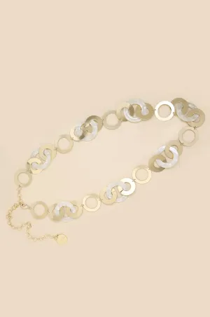 Resin and Gold Loop Belt