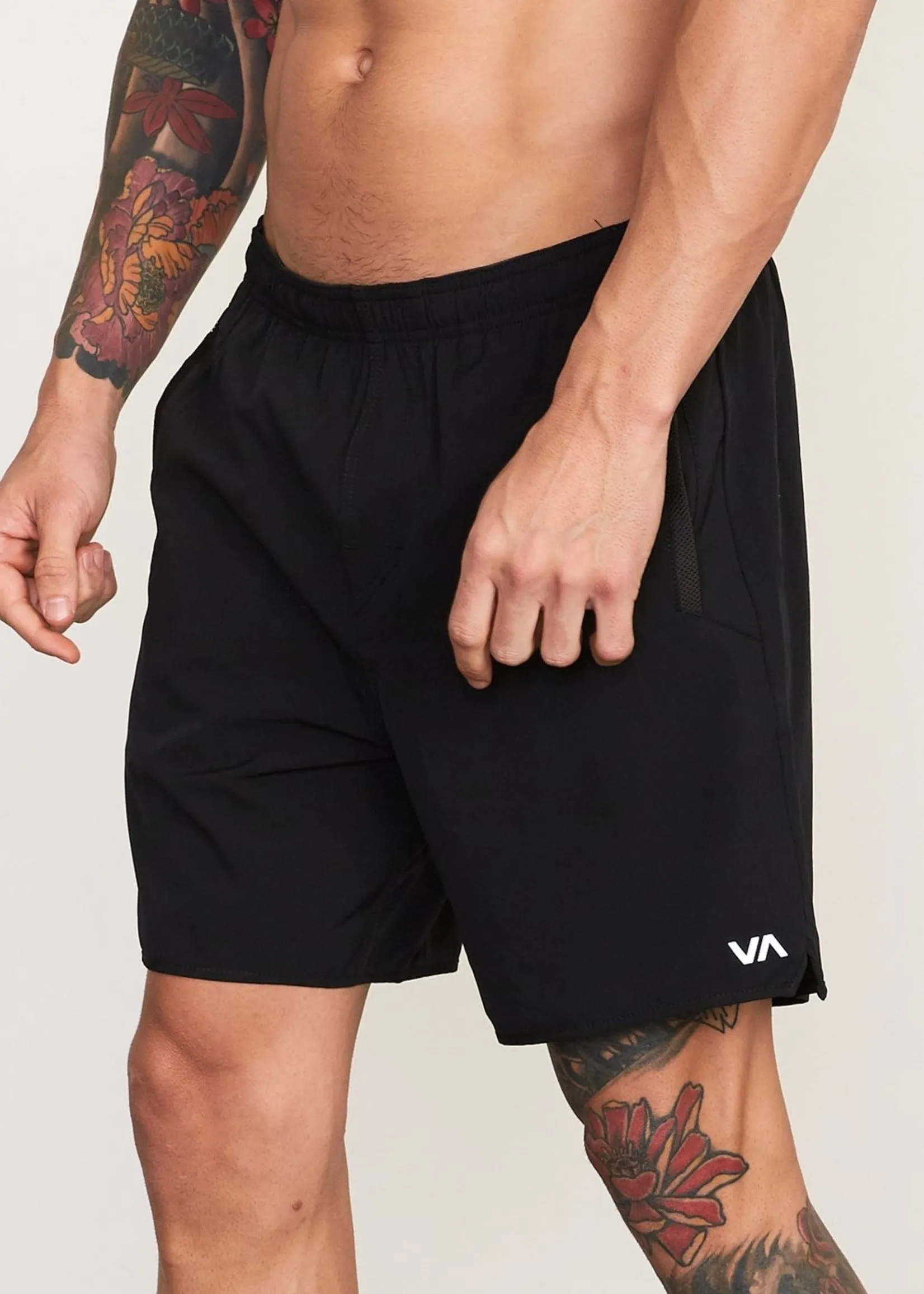 RVCA Mens Yogger Stretch 17" Athletic Shorts