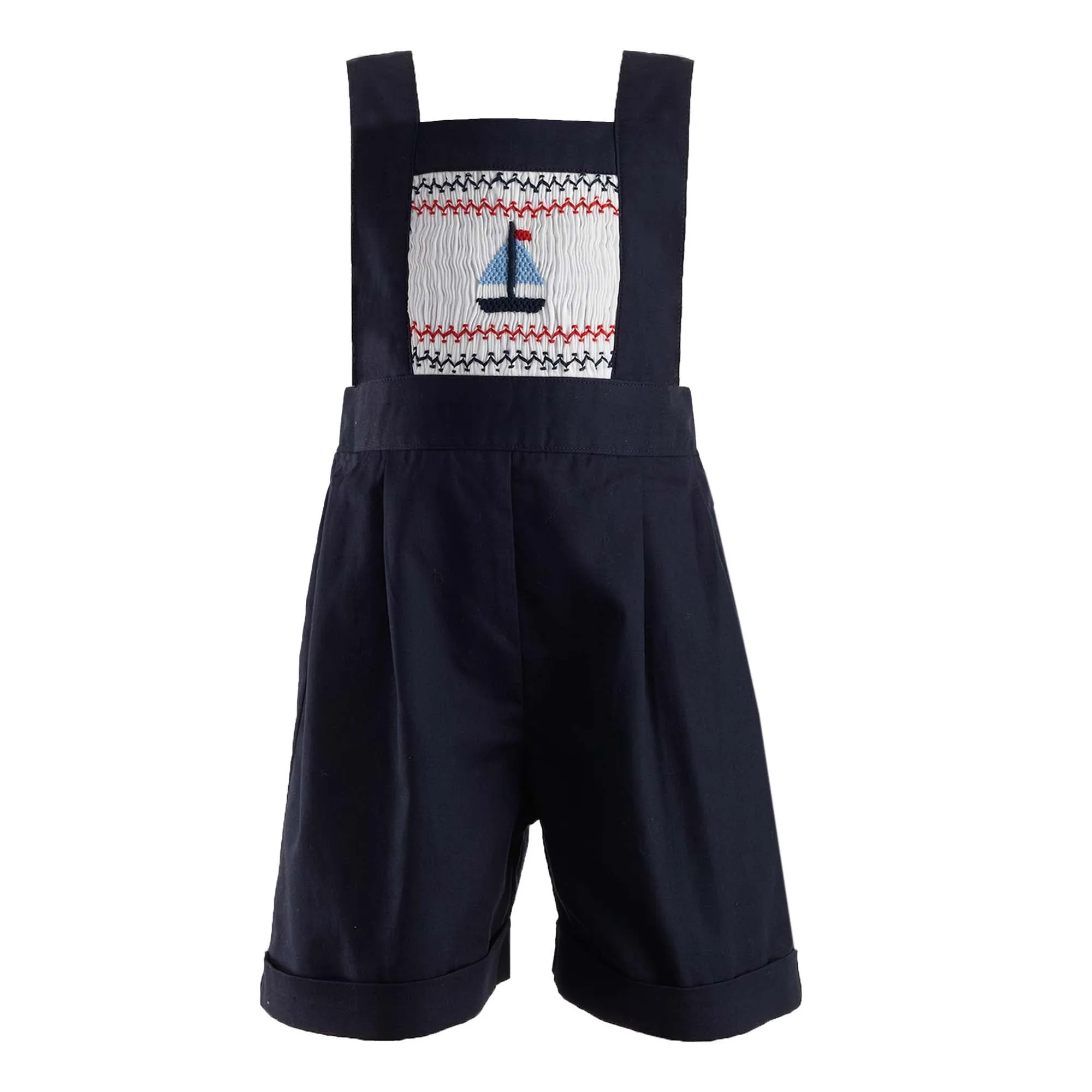 Sailboat Smocked Dungarees