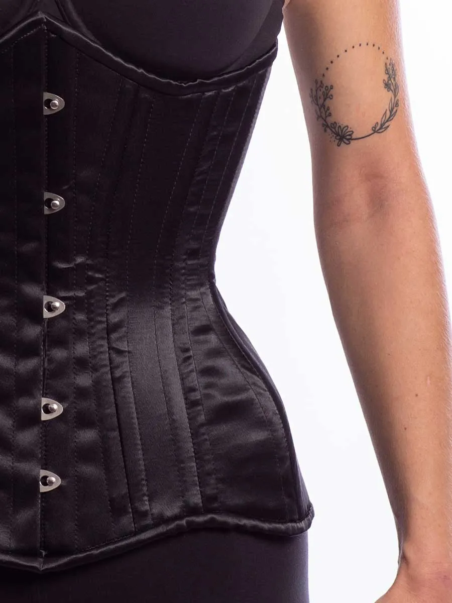 Satin Hourglass Curve Longline Underbust Corset : CS-426