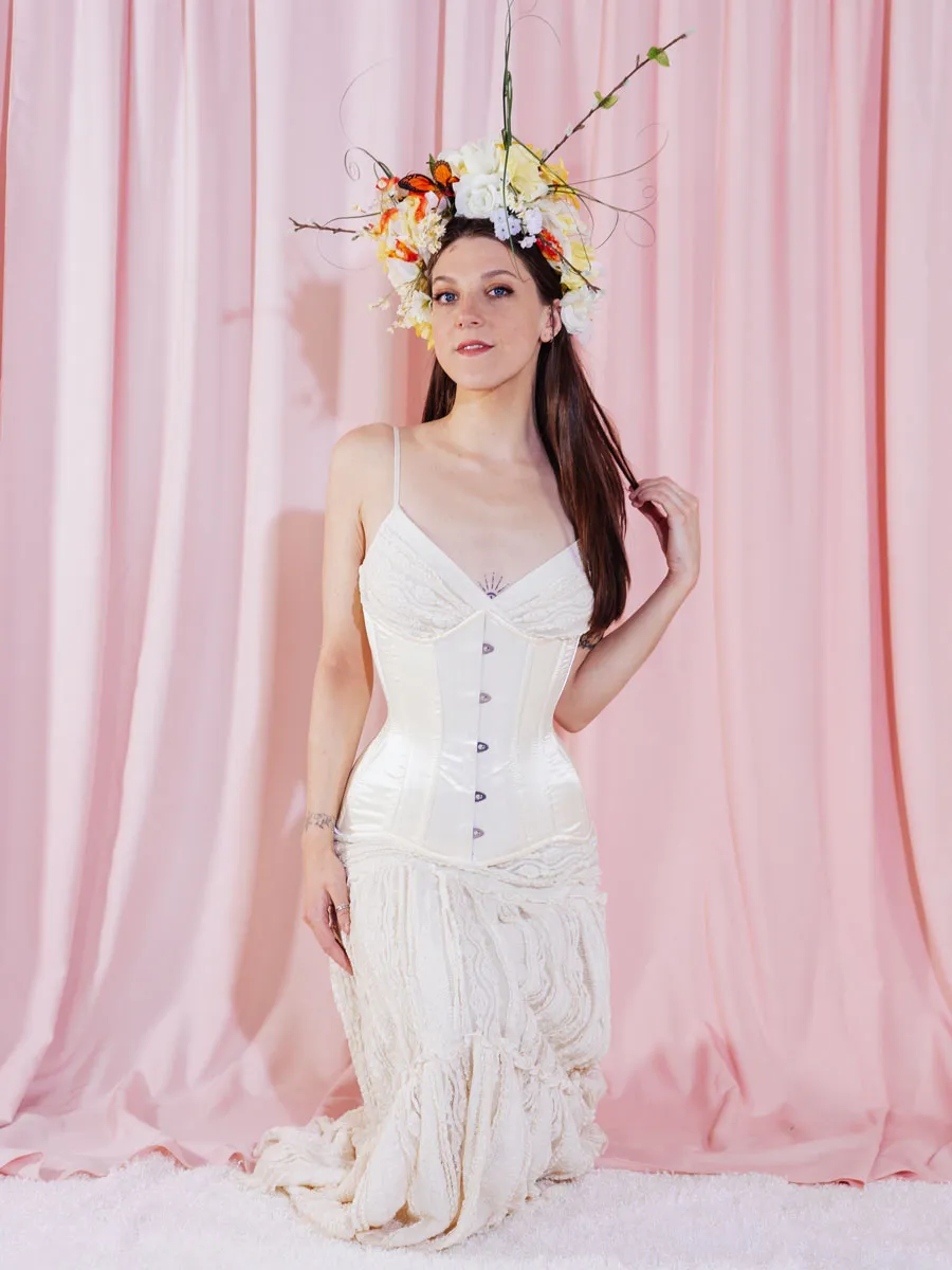 Satin Hourglass Curve Longline Underbust Corset : CS-426