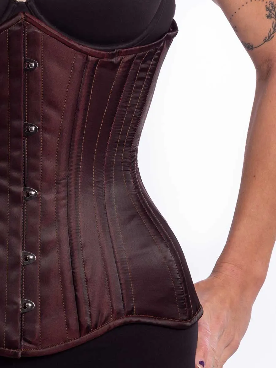 Satin Hourglass Curve Longline Underbust Corset : CS-426