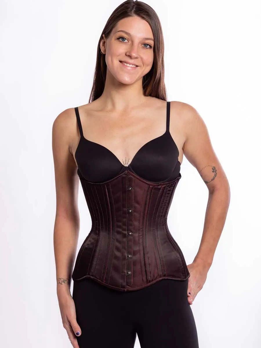 Satin Hourglass Curve Longline Underbust Corset : CS-426