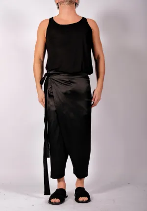 Satin Wrap Trousers