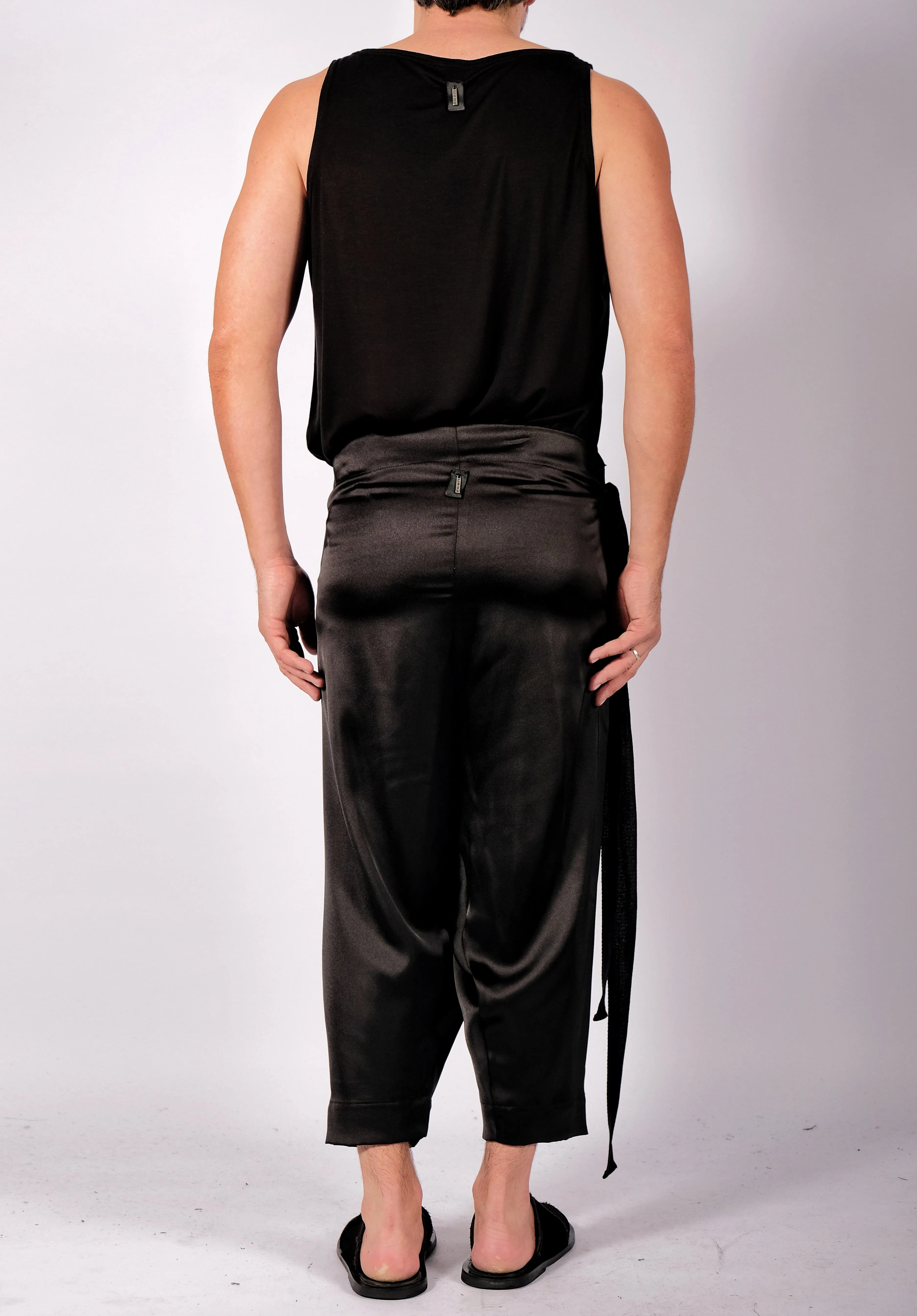 Satin Wrap Trousers