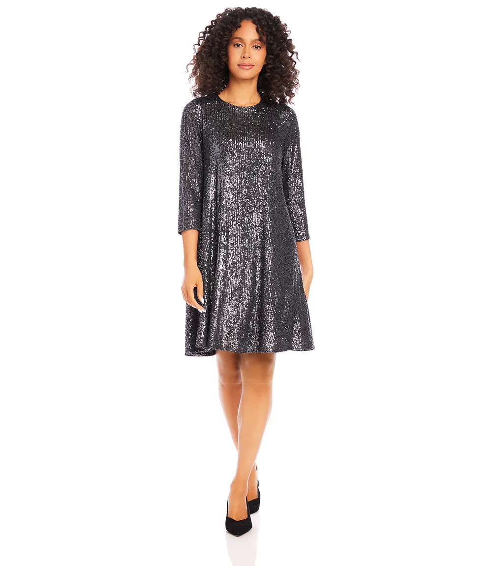 Sequin Swing Dress
