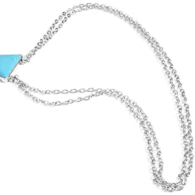 Sexy Threaded Triangular Turquoise Body Chain