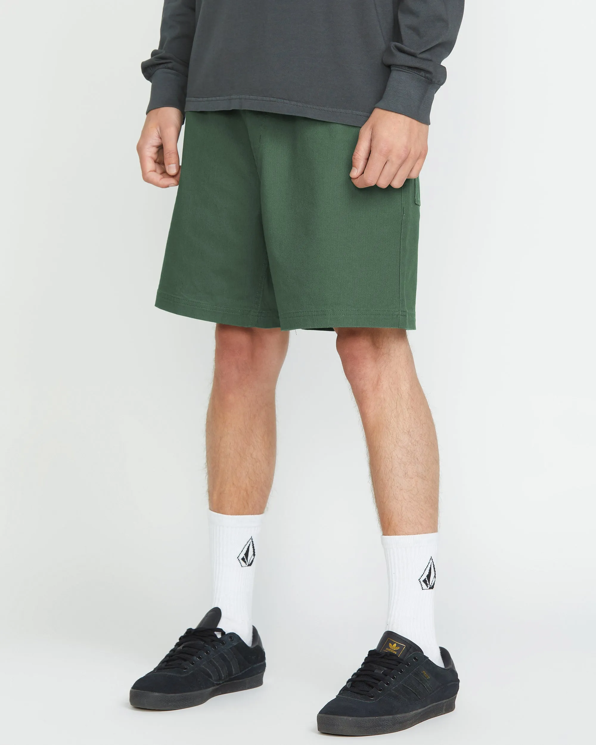 Short High Stone Elasticated Waist 18" - ALPINE