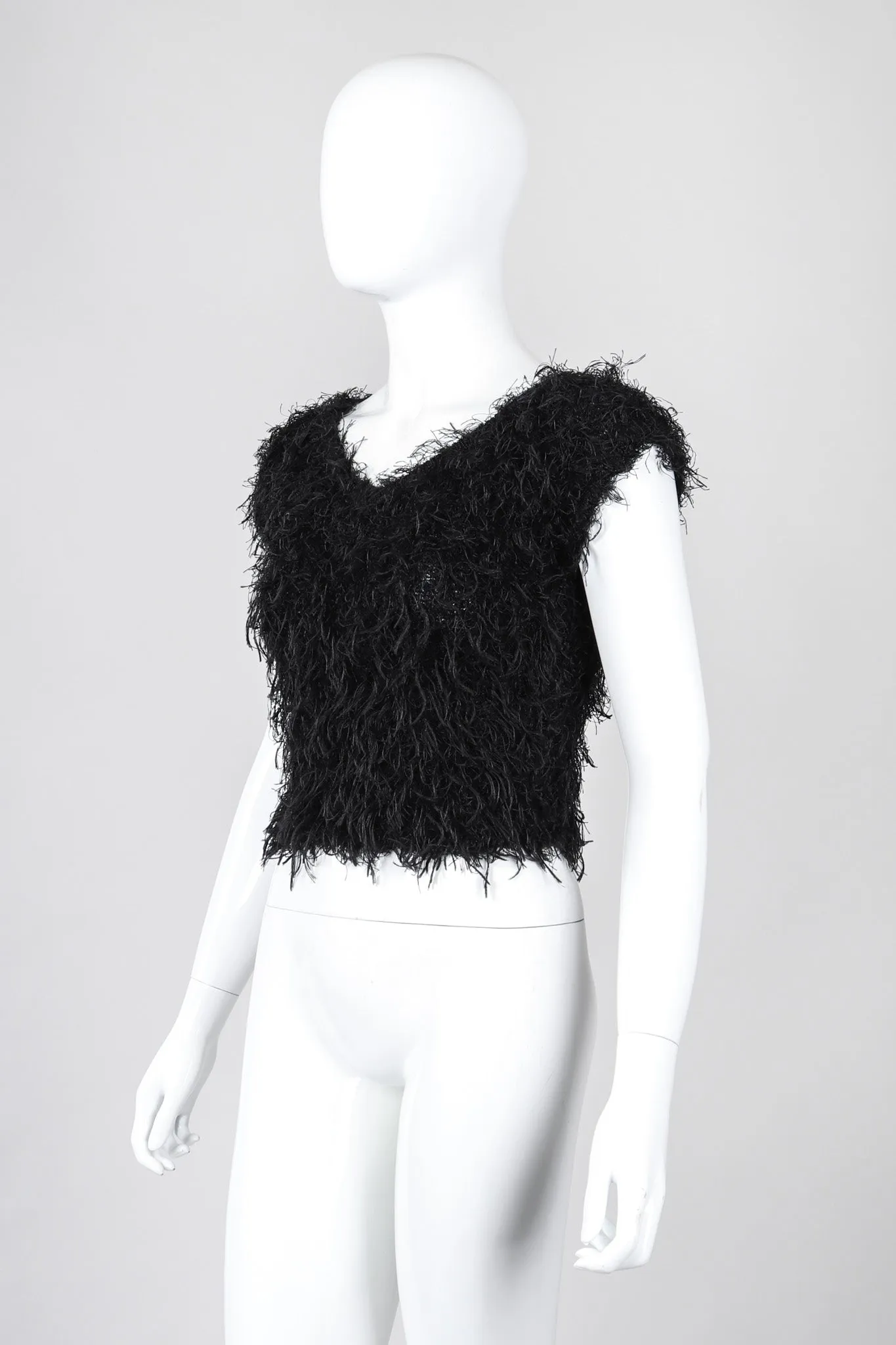 Shrunken Eyelash Knit Top