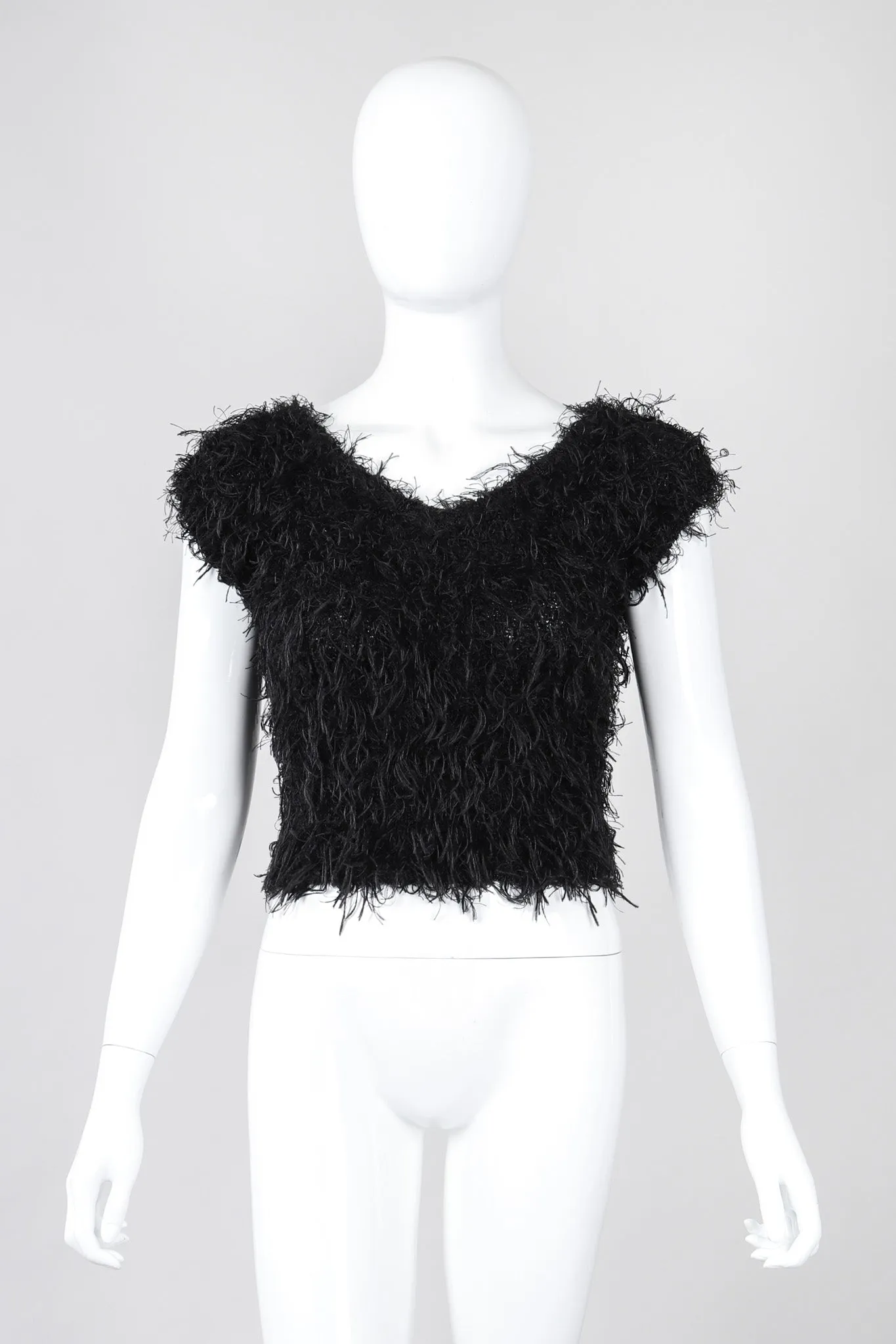Shrunken Eyelash Knit Top