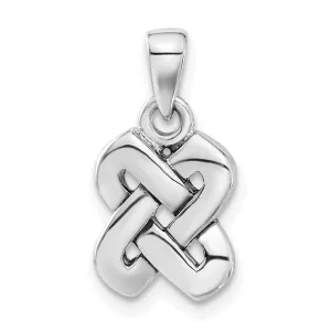 Silver Polished Finish Celtic Knot Charm