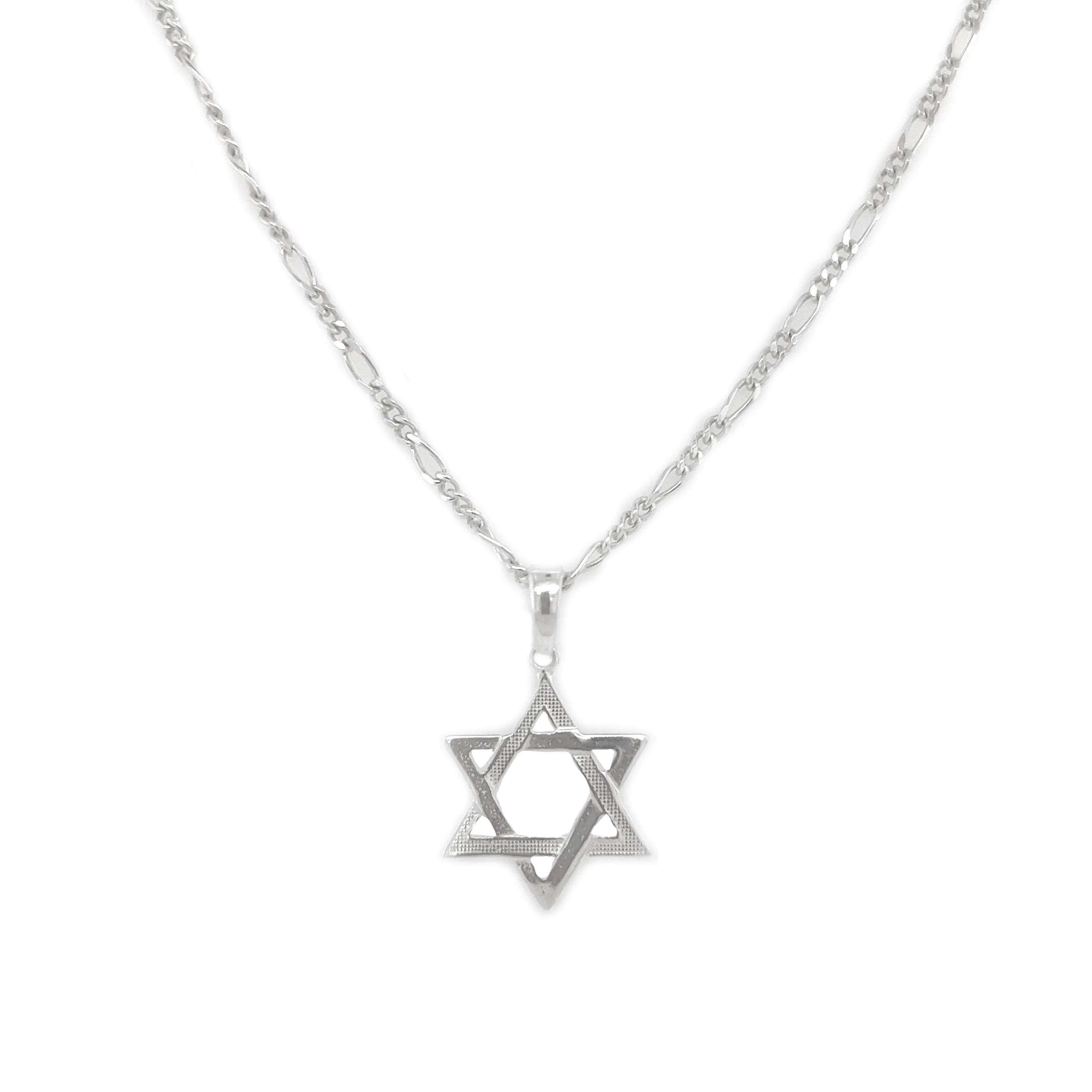 Silver Star of David Necklace