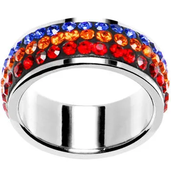 Size 6 - Rainbow Crystal Ferido Ring