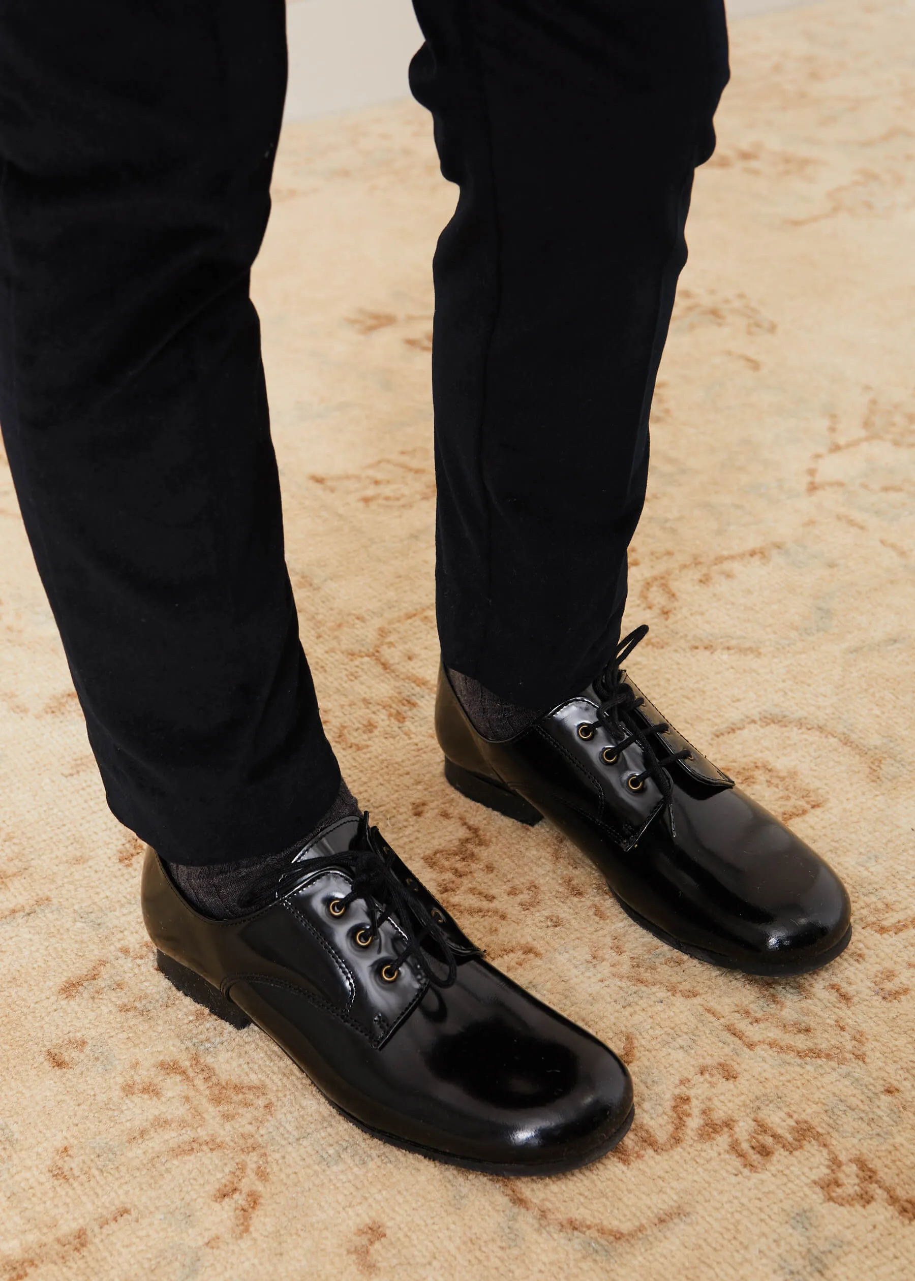 Smart Velvet Trousers In Black (4-10yrs)