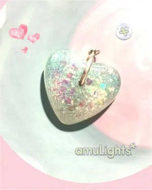 SnowDrop: Large Heart Pendant 2