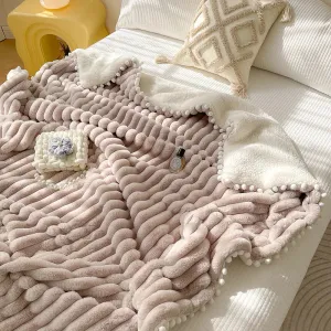 soft coral  leisure blanket