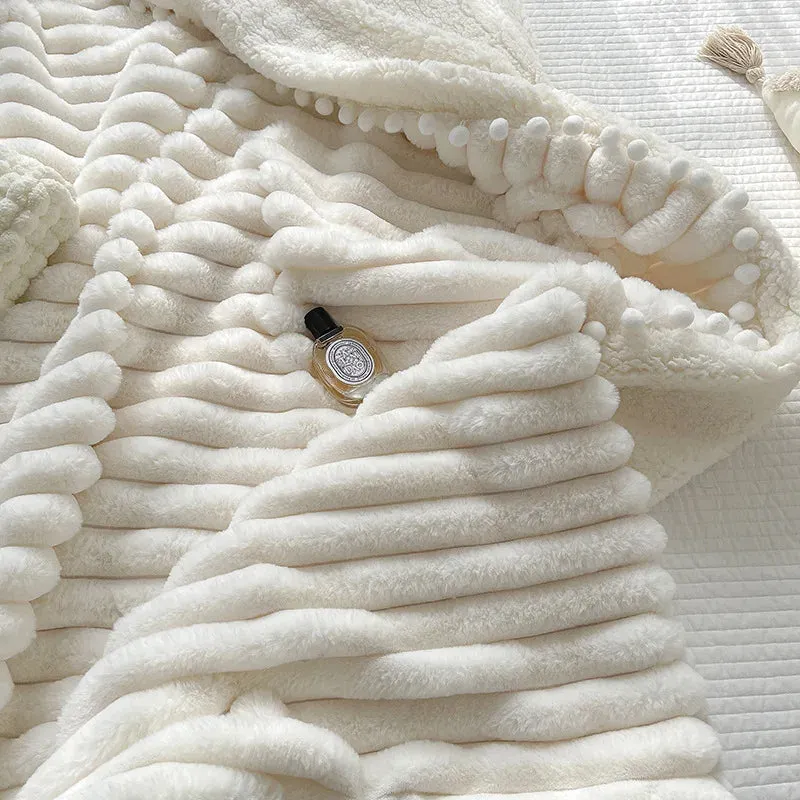 soft coral  leisure blanket