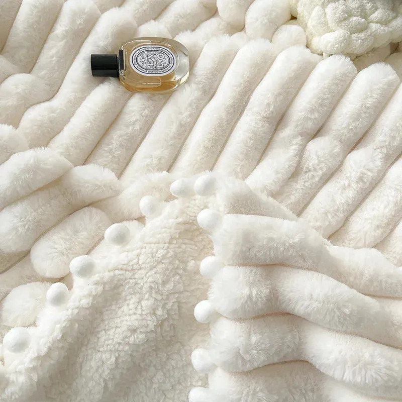 soft coral  leisure blanket