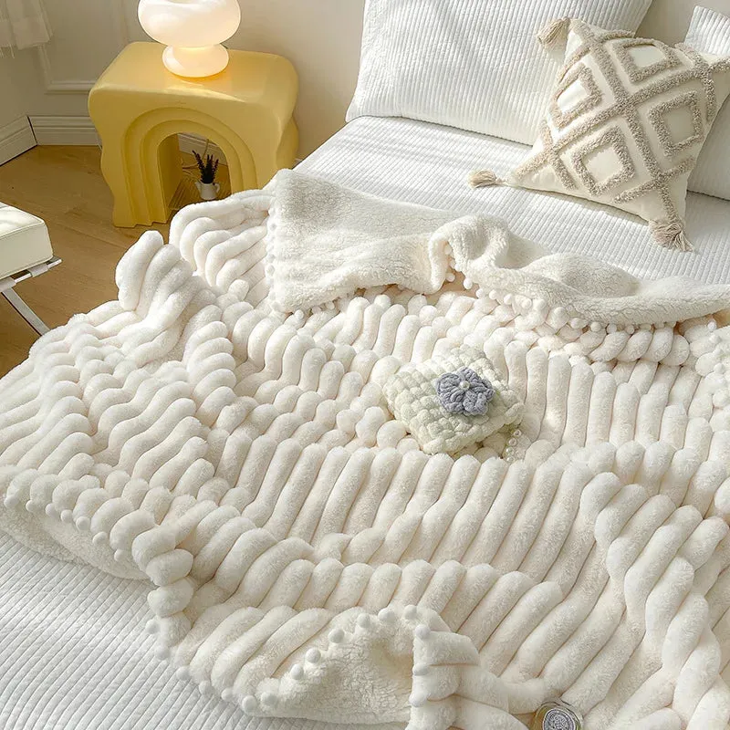 soft coral  leisure blanket