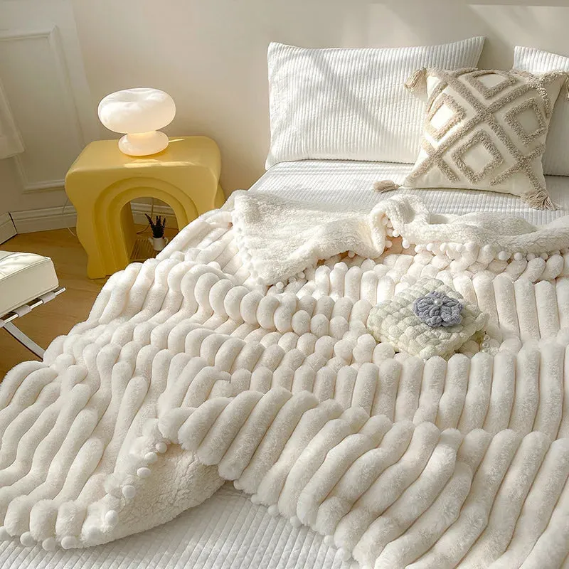 soft coral  leisure blanket