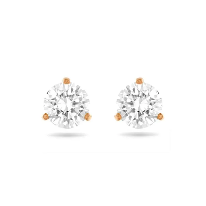 Solitaire Stud Earrings
